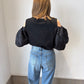 カットオフショルT