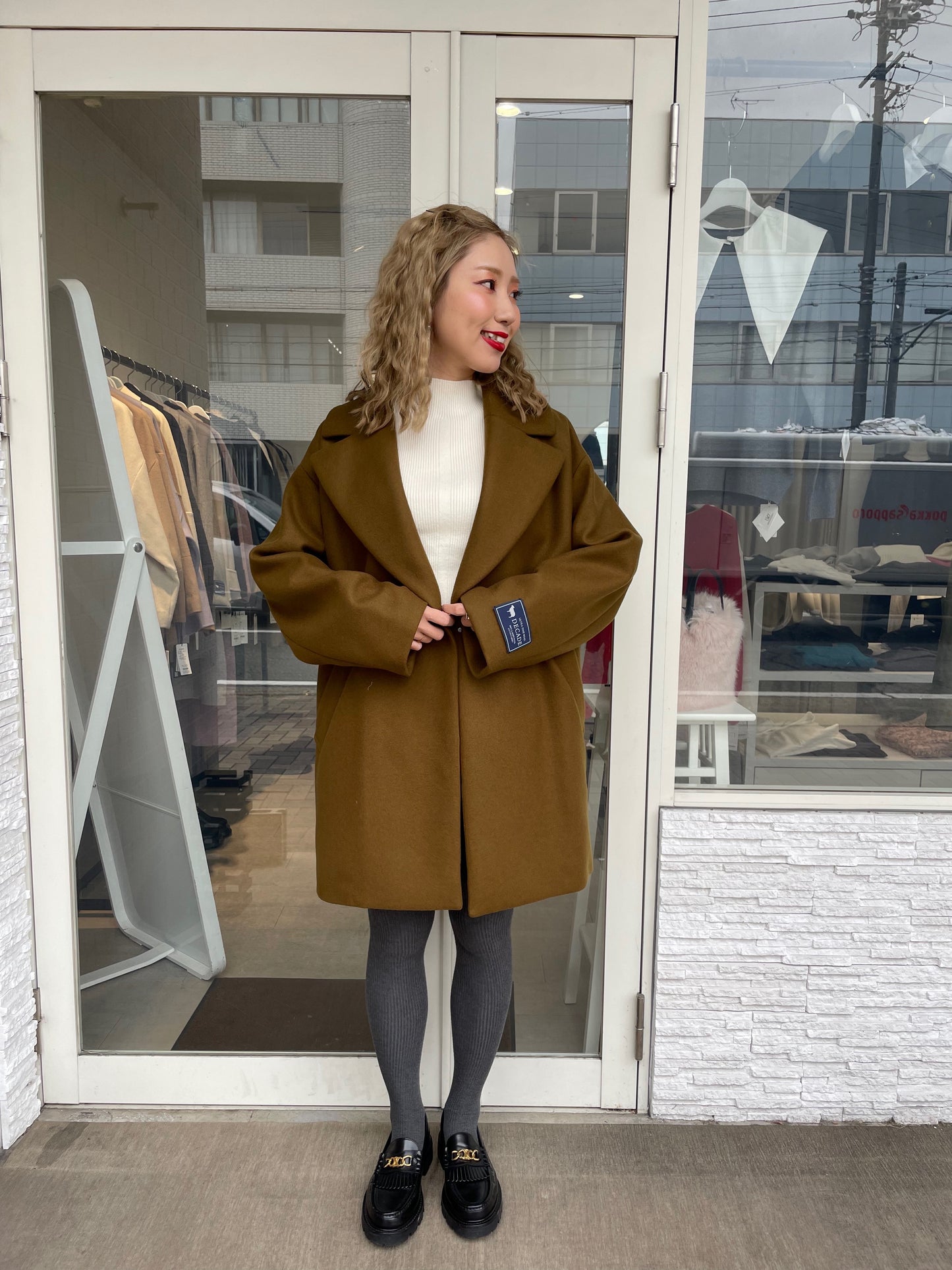 スーパー140 ウールオーバーコート