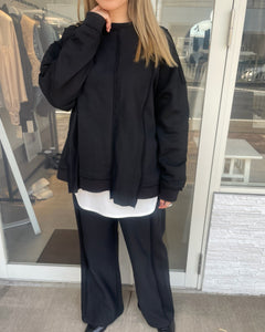 カットオフスウェットプルオーバー