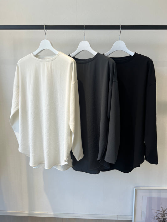 ストレッチシフォンカットソー