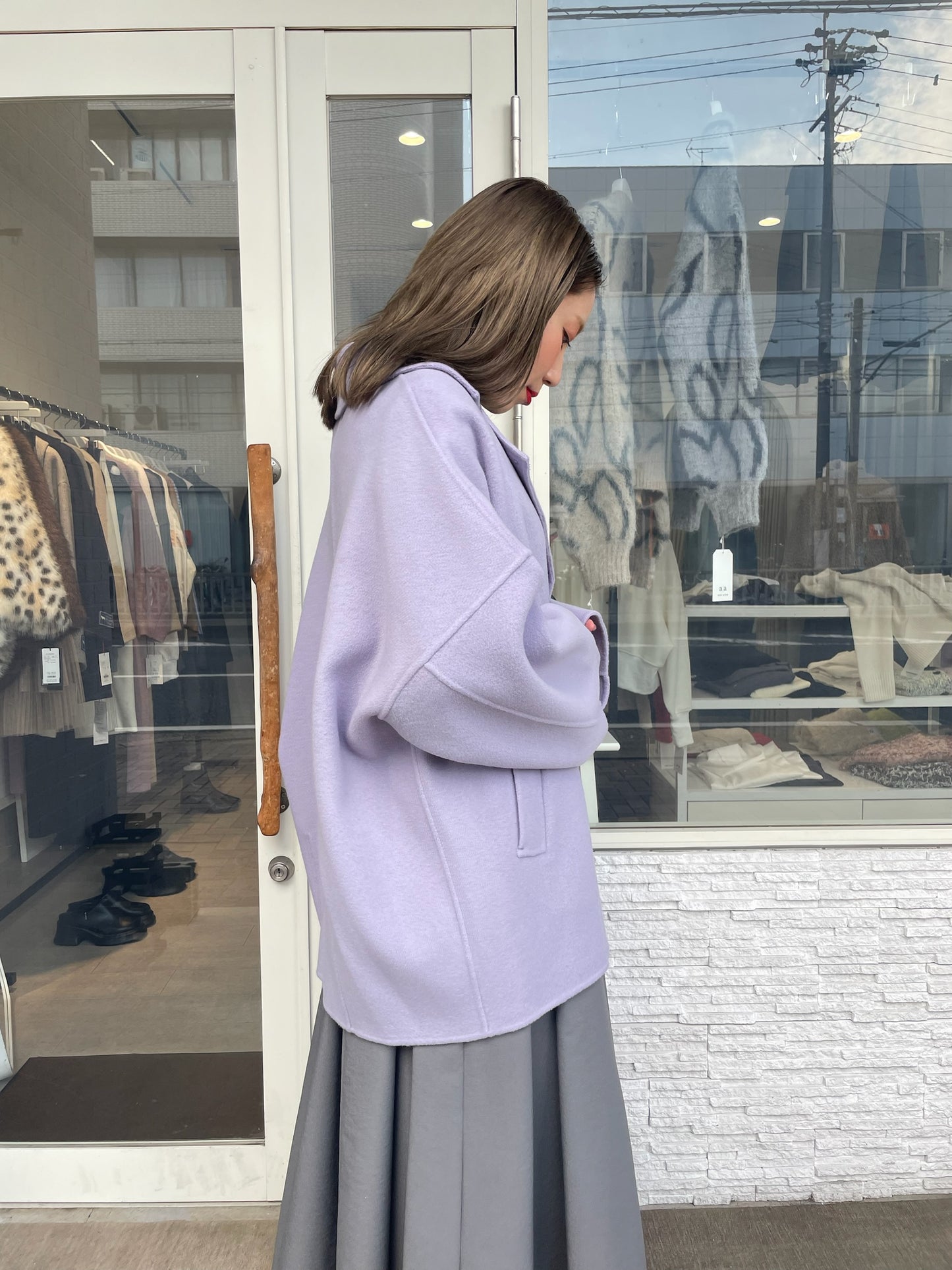 ぺコラムウールミドルコート