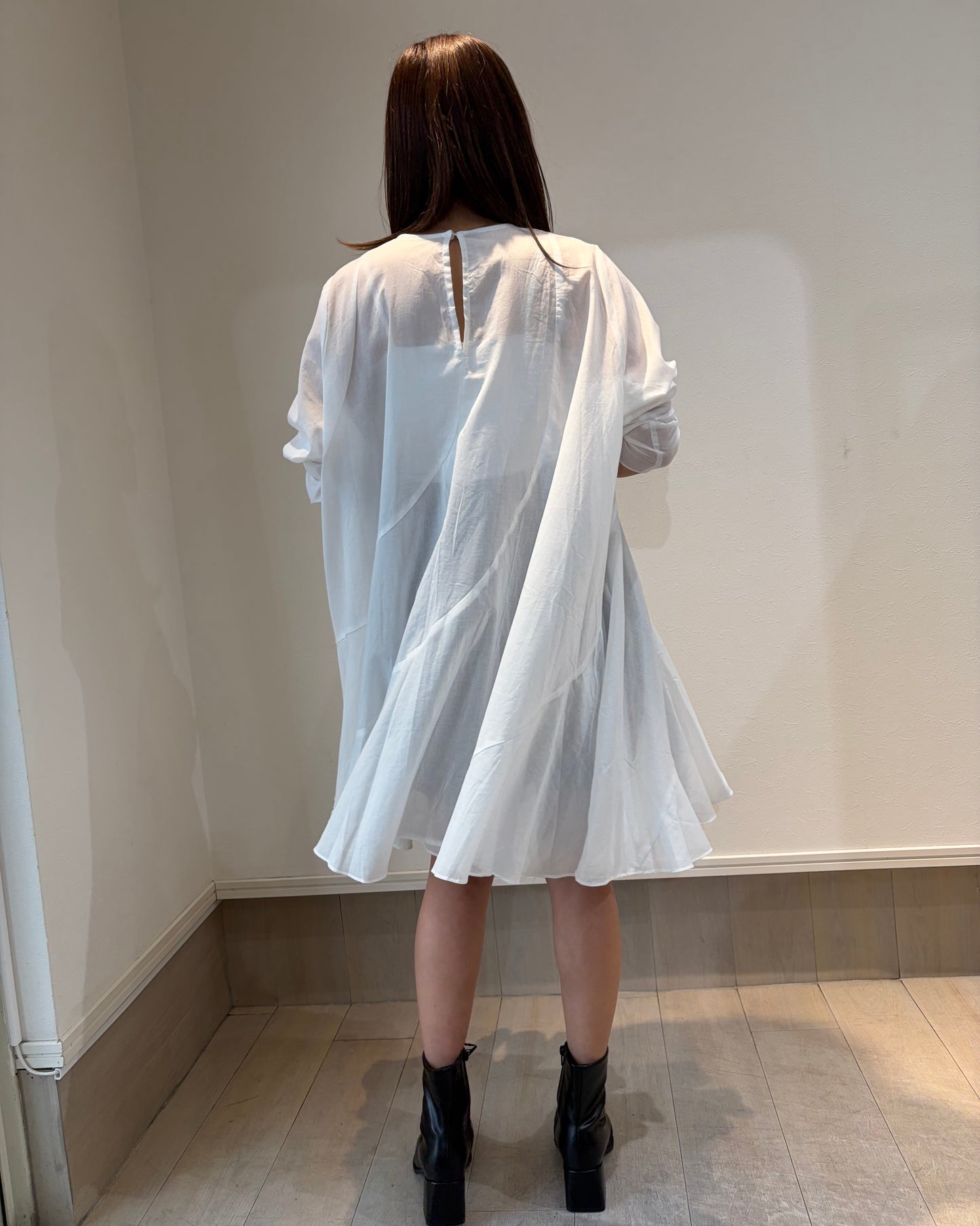 【再入荷】コットンボイルワンピース