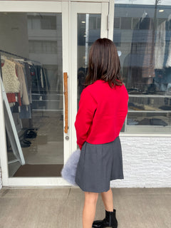 クロップドカーディガン