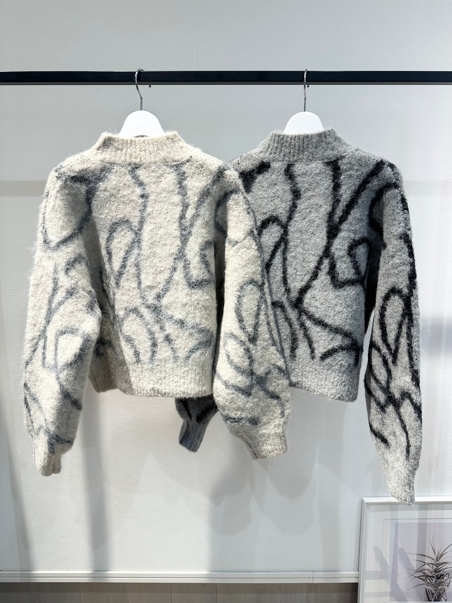 ニュアンスラインシャギージップジャケット