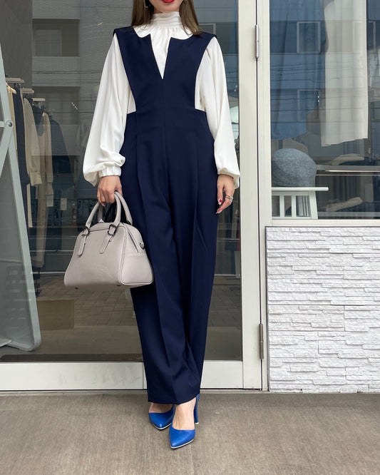 キーネックオールインワン