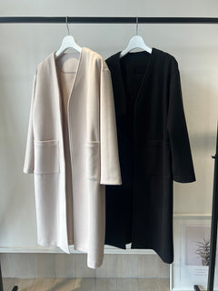 ウールライクロングカーディガン