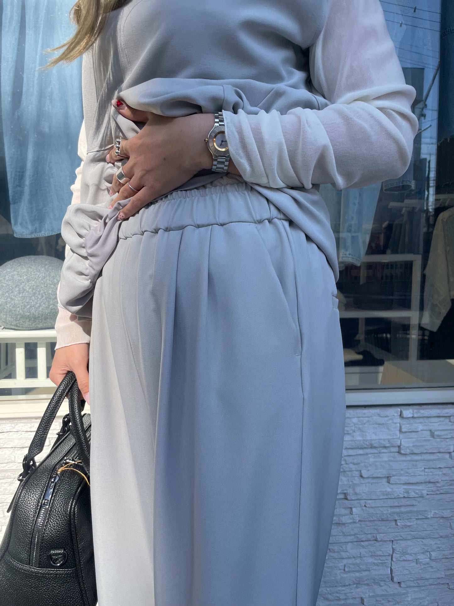 バルーントップス＆ワイドパンツセット