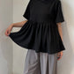 ストレッチシフォンフリルブラウス