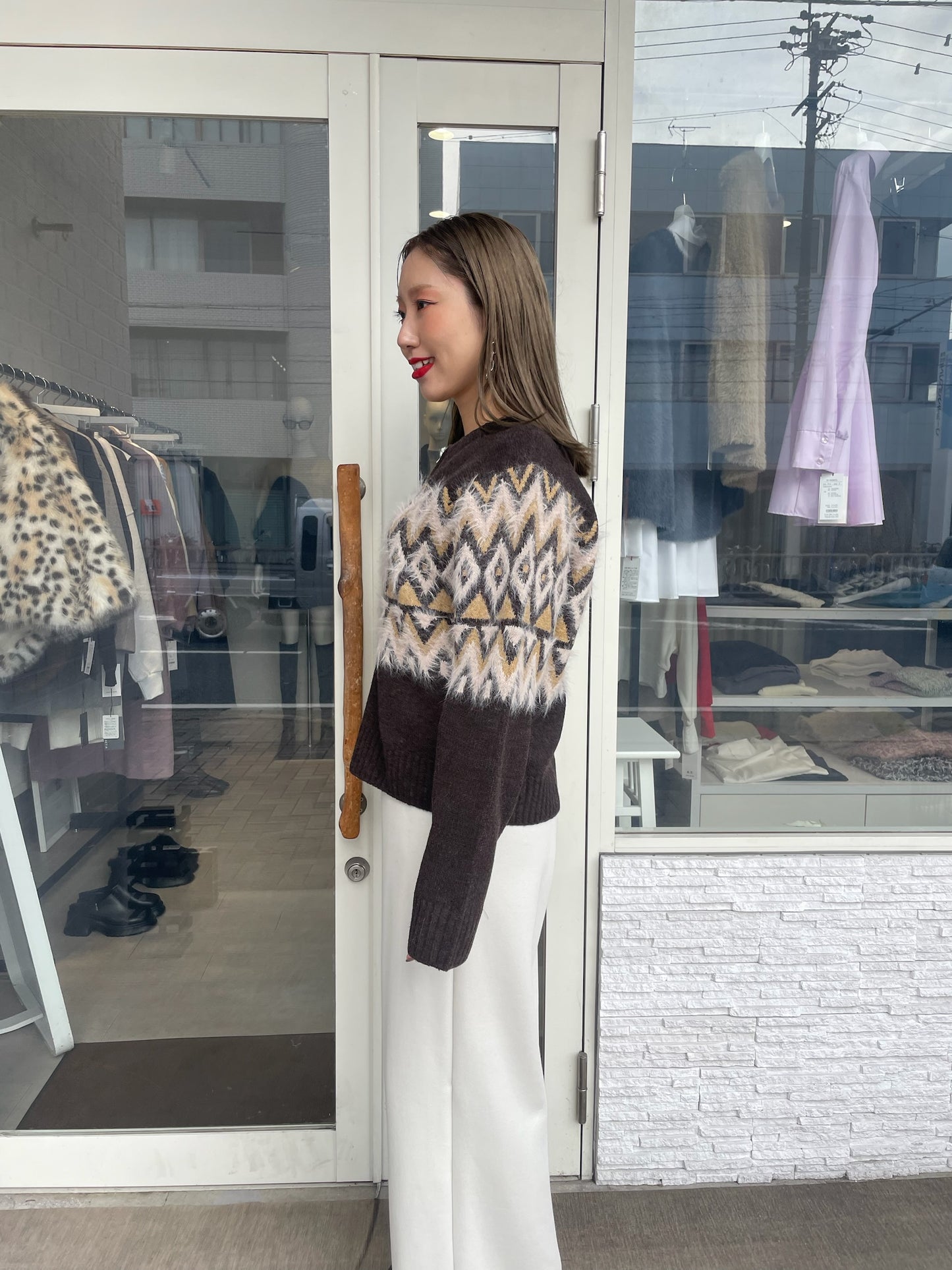 ノルディックニットブルゾン