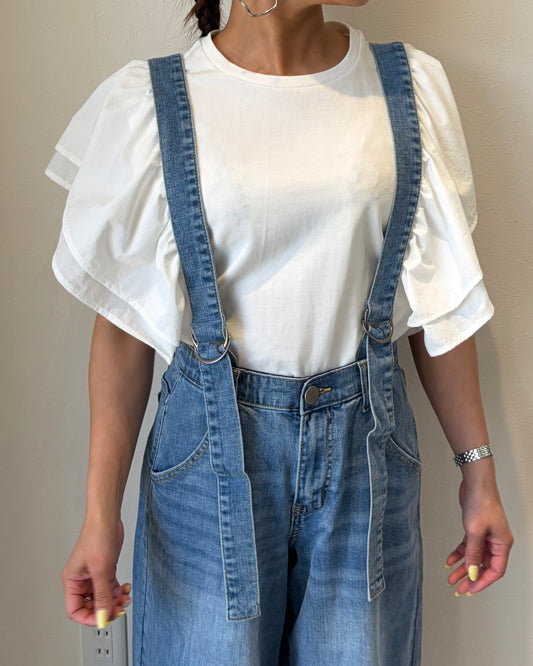 ドッキングフリルTシャツ