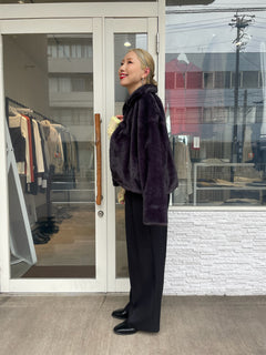 フェイクミンクファーブルゾン