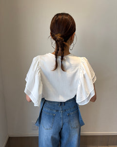 ドッキングフリルTシャツ