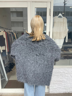 シャギーロングカーディガン