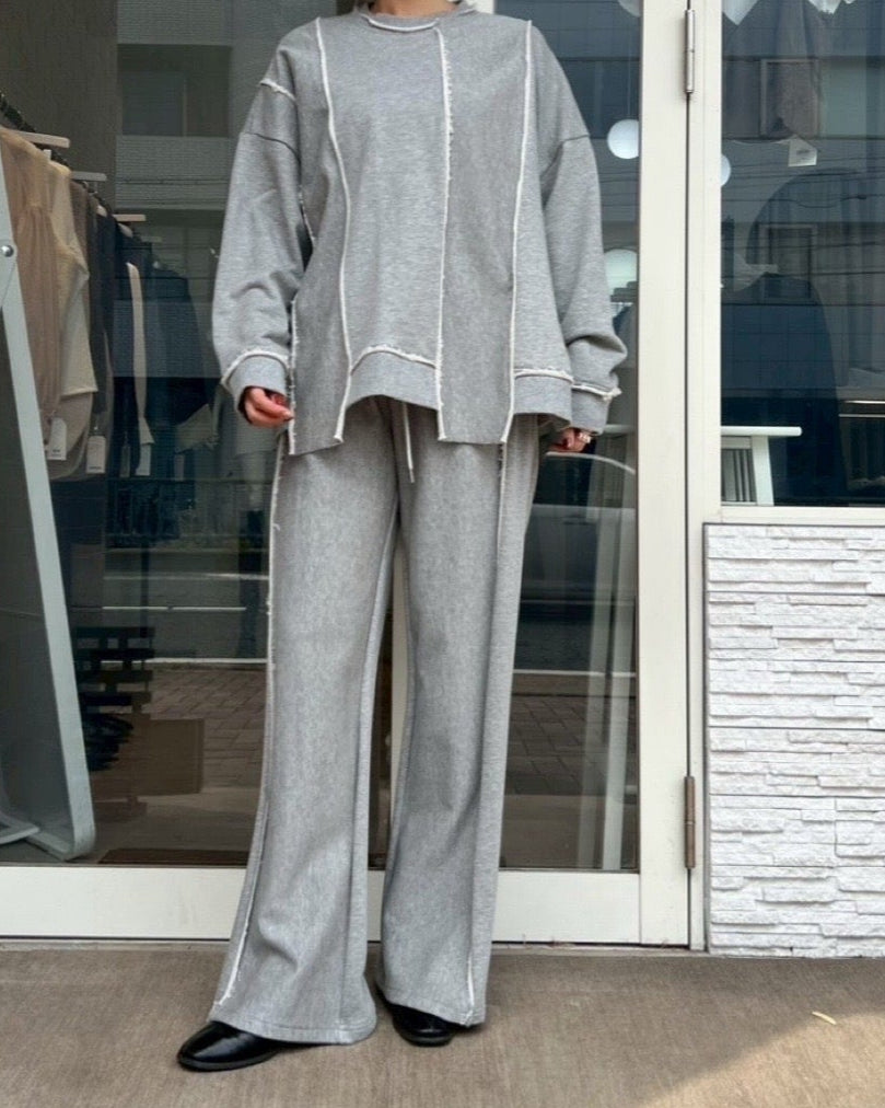 カットオフラインスウェットパンツ