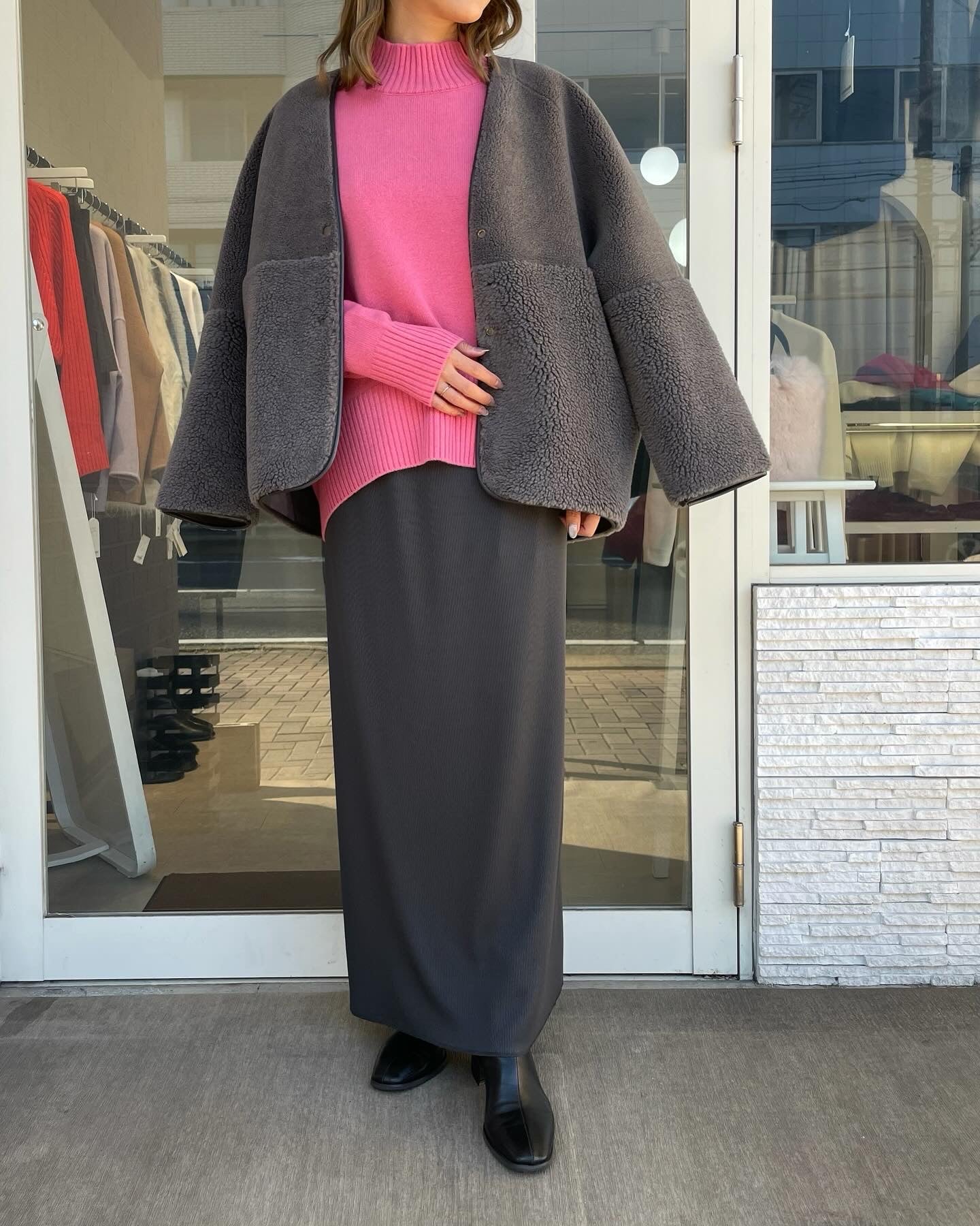 【新色追加！】ウール100%オフタートルニット