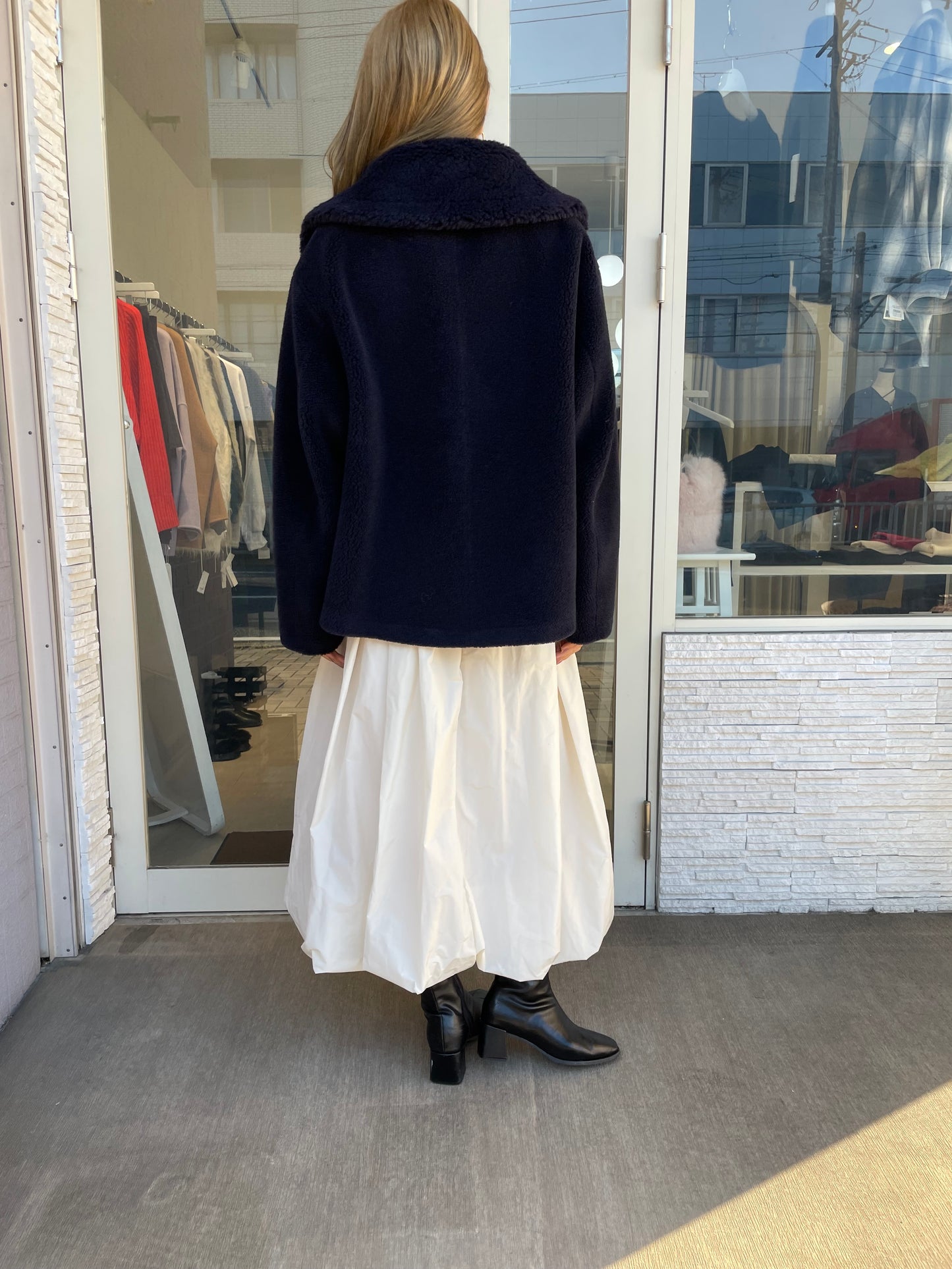 ビッグカラーボアジャケット