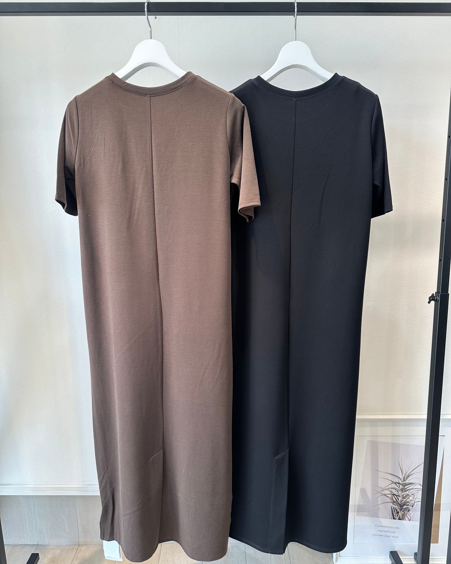 接触冷感Tシャツワンピース