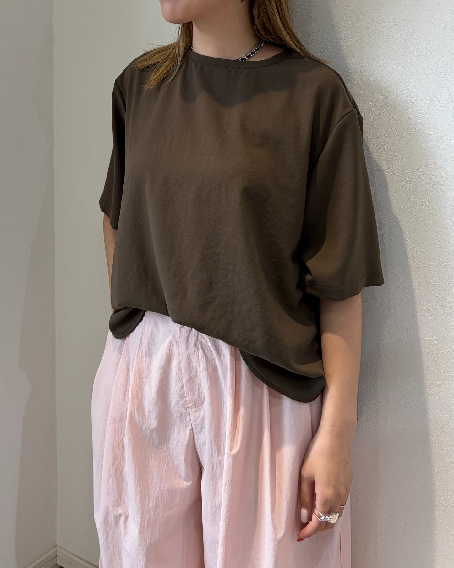ストレッチシフォンブラウス