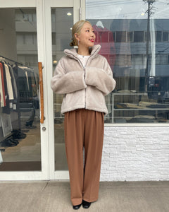 フェイクミンクファーブルゾン