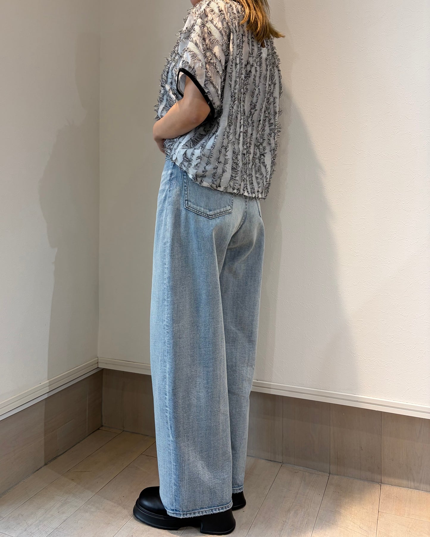 ジャガードブラウス