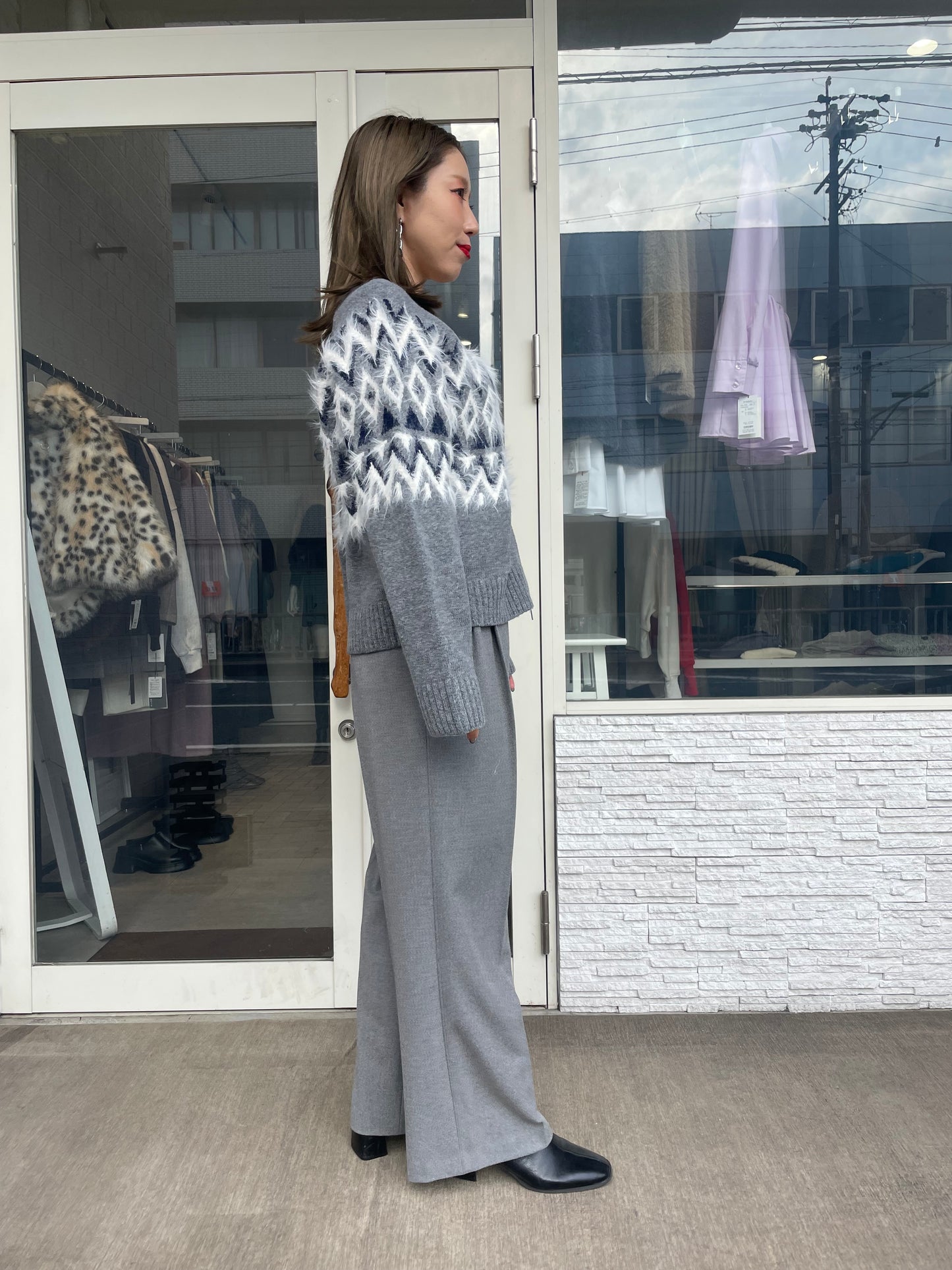 ノルディックニットブルゾン