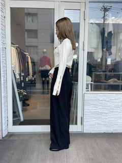 カットデザインリブニット