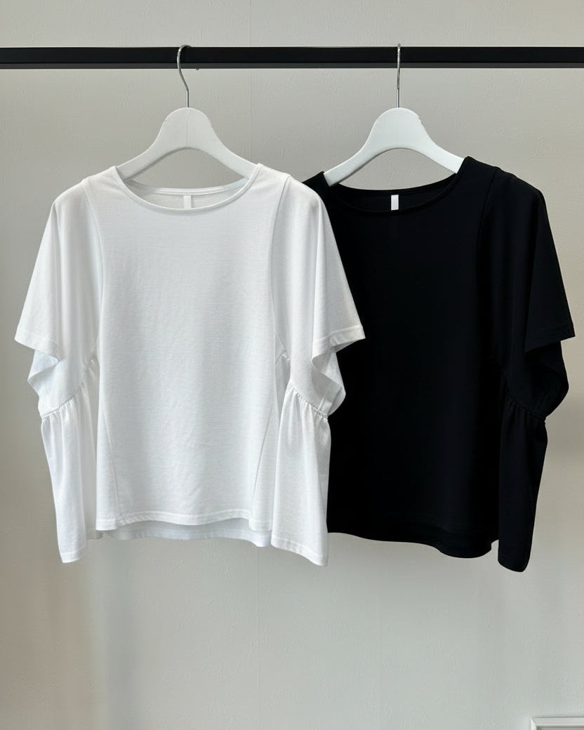サイドギャザーフレアＴシャツ