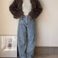 グリッターショートファージャケット
