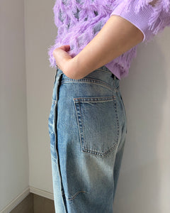 ピンタックカーブデニム