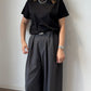 シルケットバックスリットTシャツ