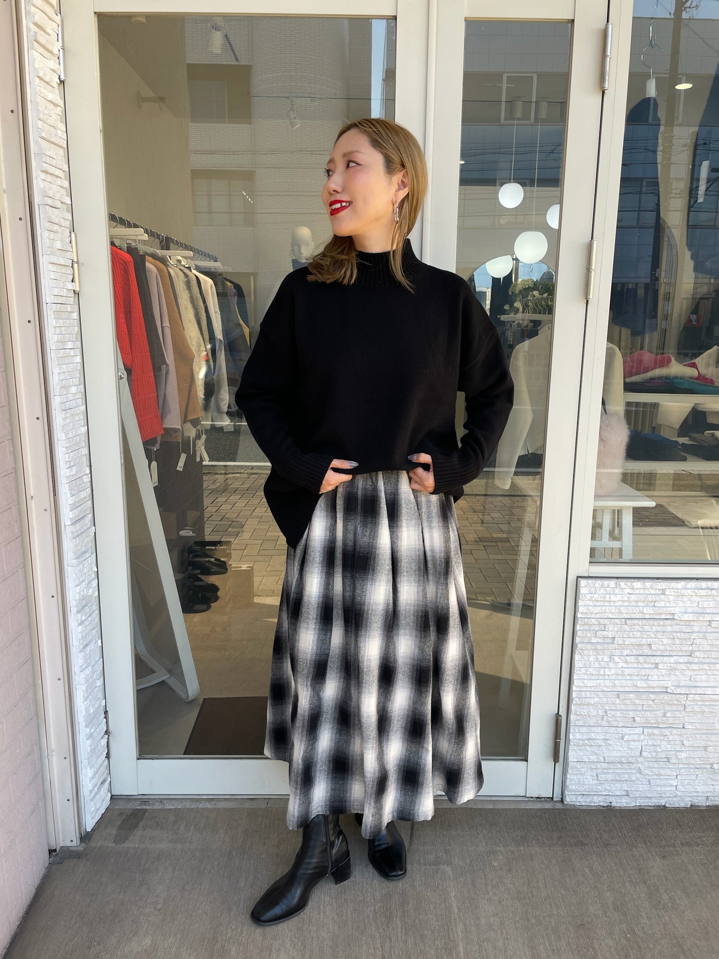 【新色追加！】ウール100%オフタートルニット