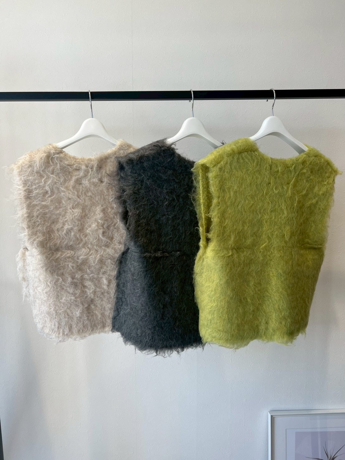 シャギーニットベスト