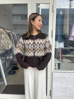 ノルディックニットブルゾン