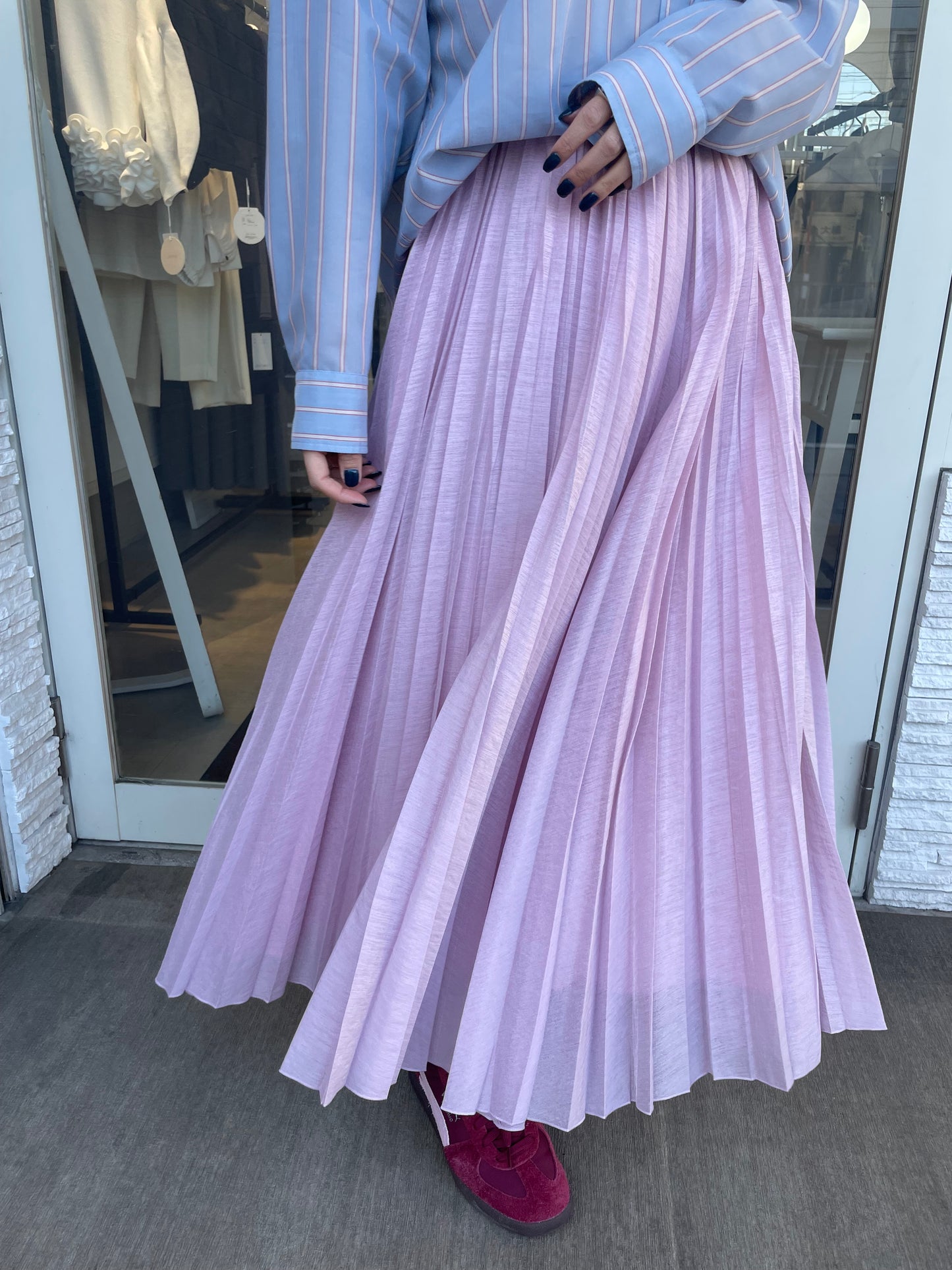ランダムプリーツスカート