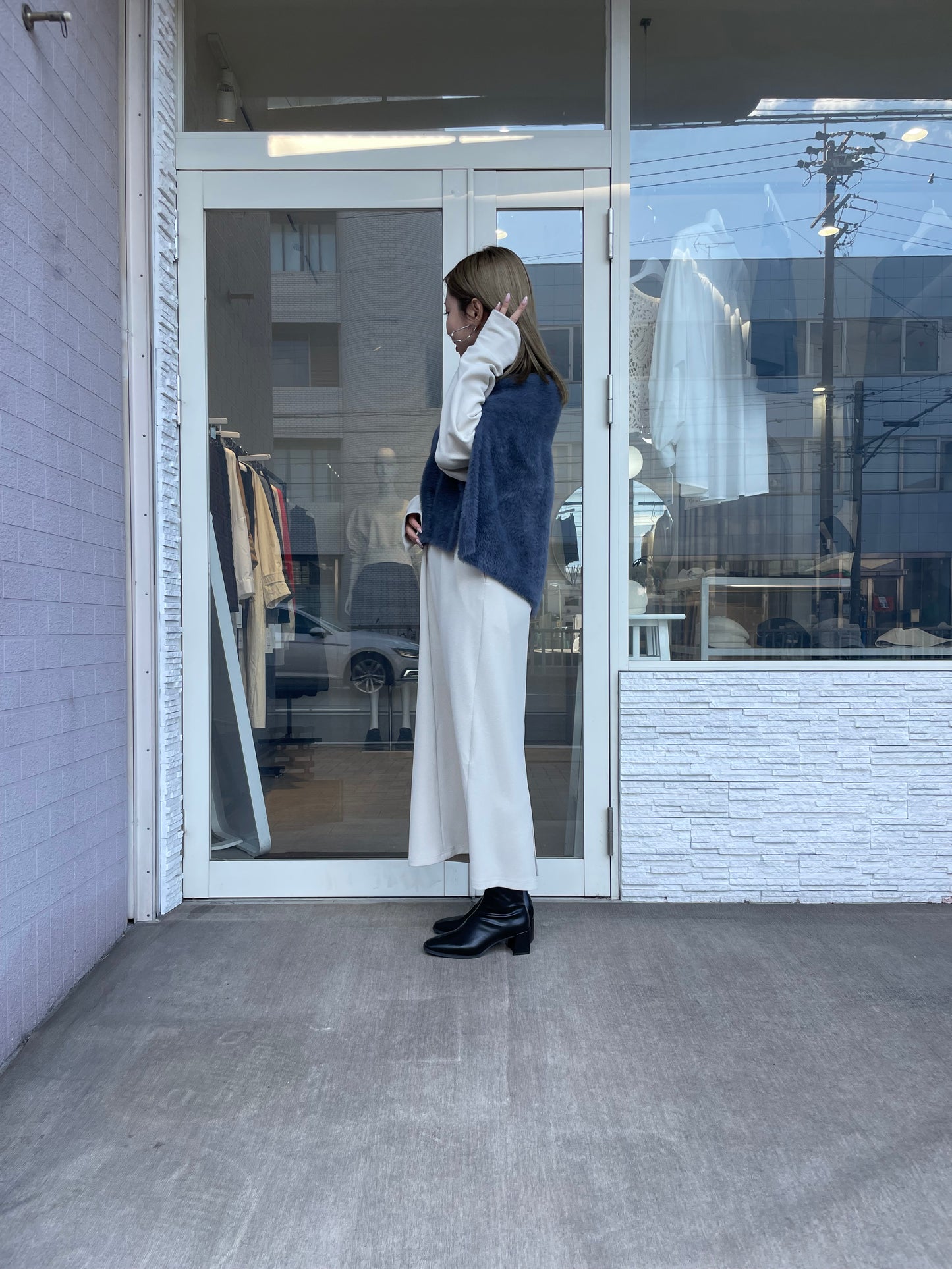 ジョーゼットロングワンピース