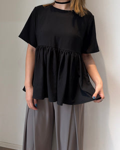 ストレッチシフォンフリルブラウス