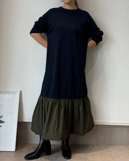 バルーンドッキングニットワンピ