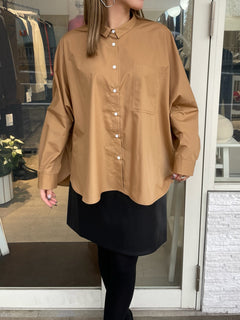 バックギャザーワイドブラウス