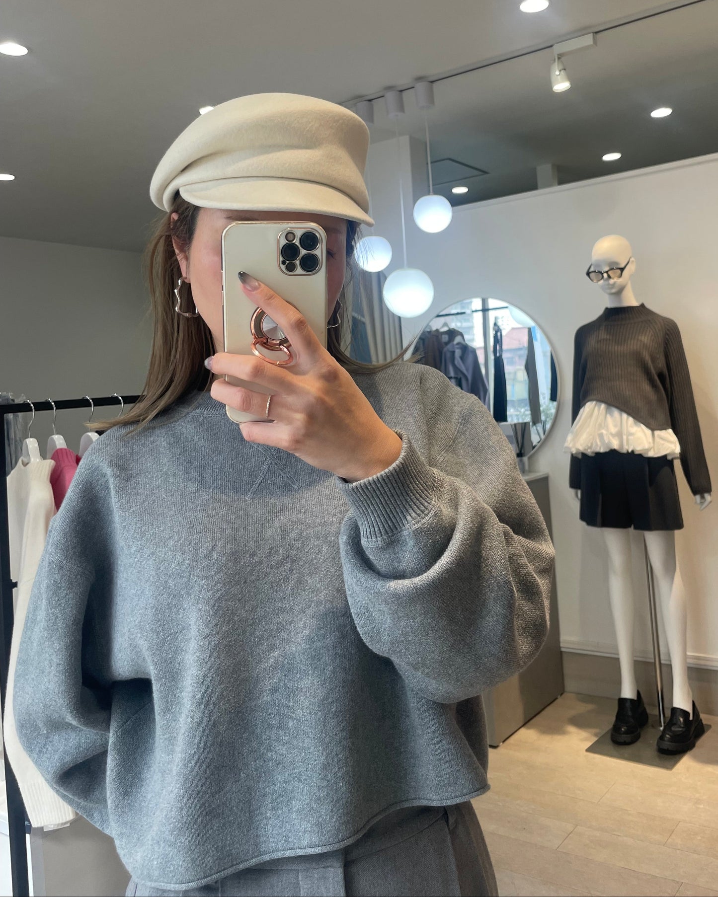 ウール100%キャスケット