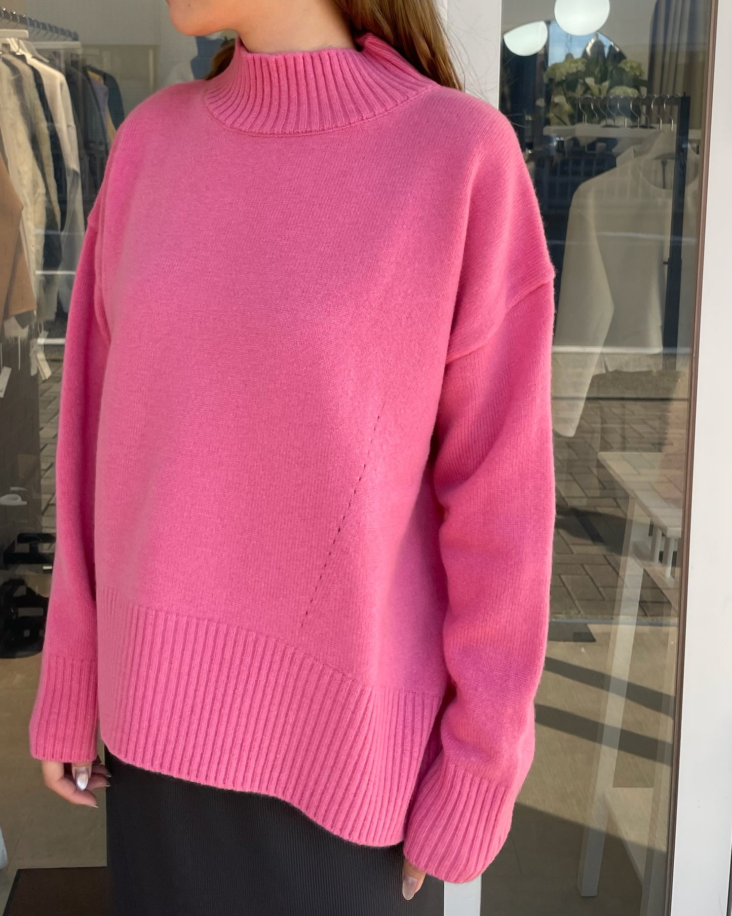 【新色追加！】ウール100%オフタートルニット