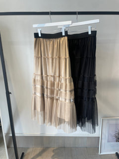 ベロアチュールスカート