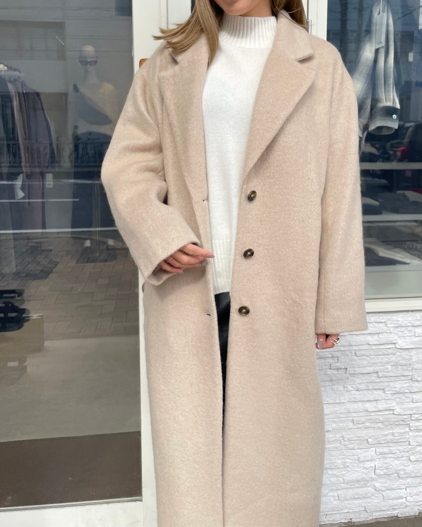 シャギーロングコート