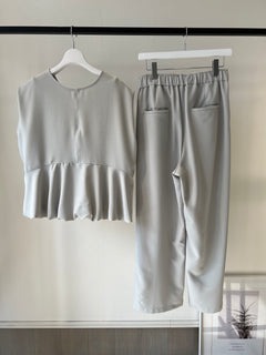 バルーントップス＆ワイドパンツセット