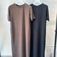 接触冷感Tシャツワンピース
