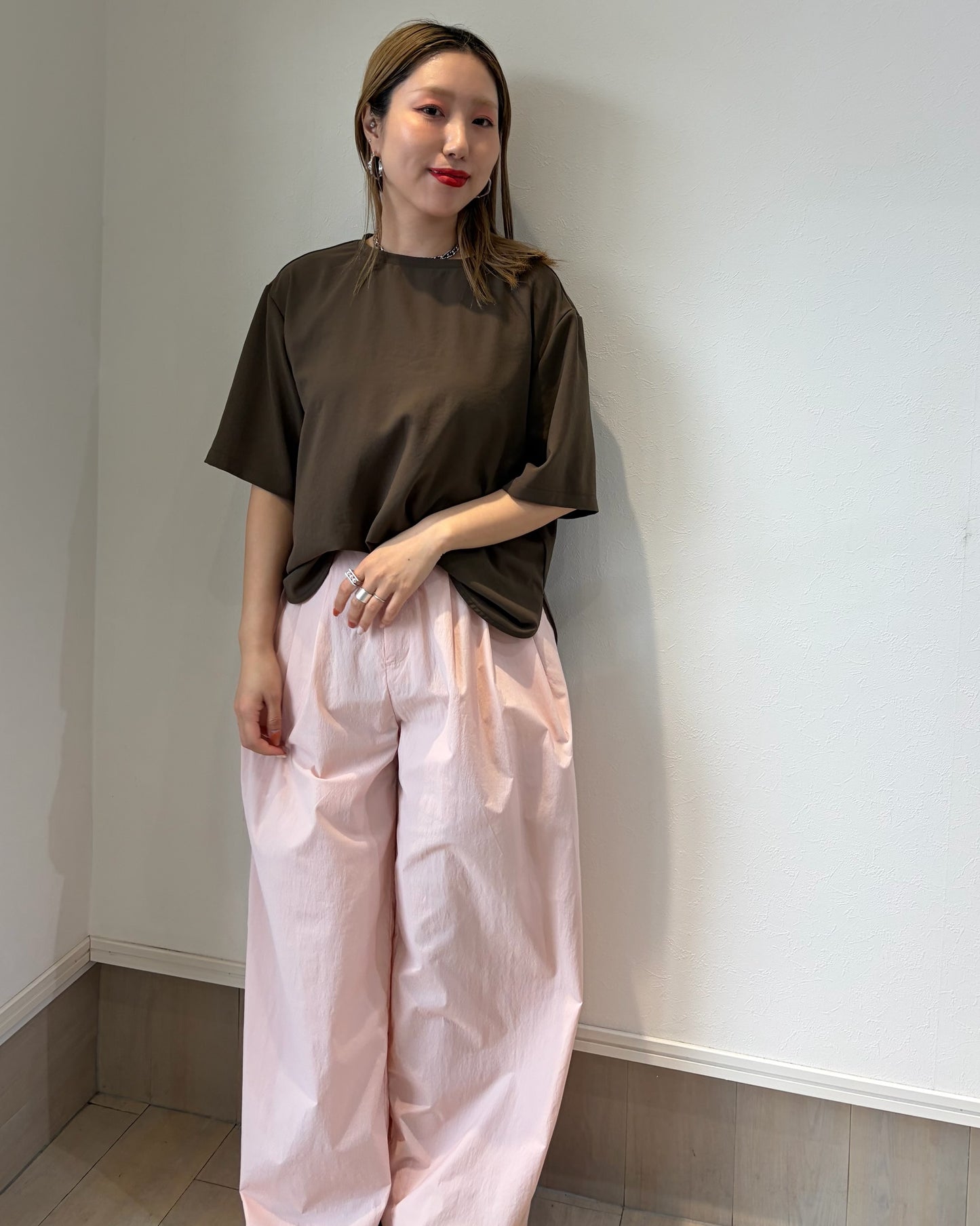 ストレッチシフォンブラウス
