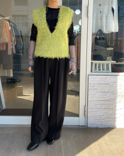 シャギーニットベスト