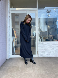 ジョーゼットロングワンピース