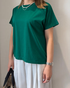 シルケットバックスリットTシャツ