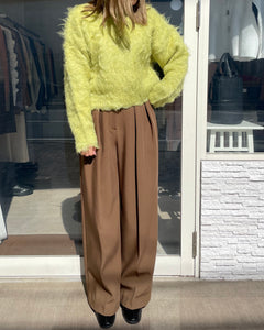 シャギーニットプルオーバー