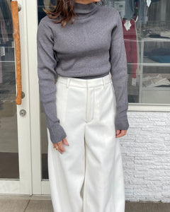 ベーシックリブニット